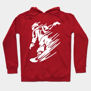 Snowboarder Outline Hoodie